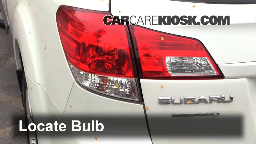 2011 Subaru Outback 3.6R Limited 3.6L 6 Cyl. Lights Reverse Light (replace bulb)